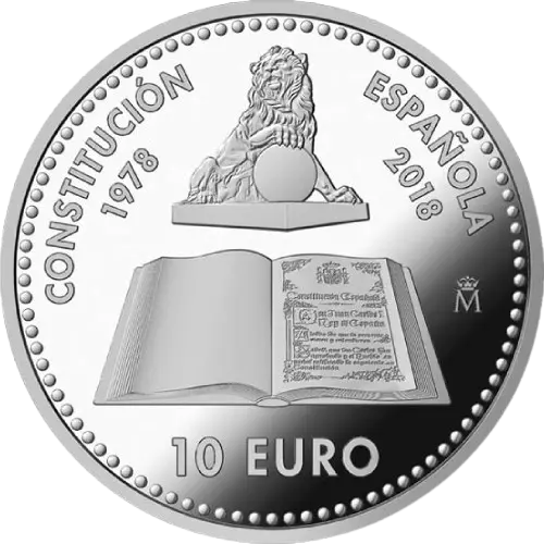 Moneda 40 Aniversario Constitución Española (2018)